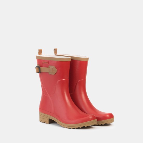 Aigle Rubber Ankle Garden Boots Women Red ZA-34270